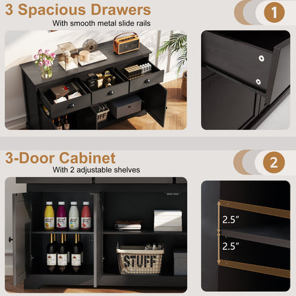 Dreamade Sideboard Buffet Server Storage Cabinet Console Table