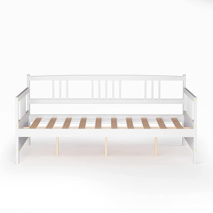 Dreamade Full Size Daybed, Wooden Daybed Sofa Bed Frame with Wood Slat Support for Kids Teens (Full)