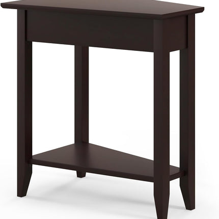 Triangle Side Table with Storage Shelf - Dreamade