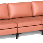 3 Seat Sofa Couch / Red