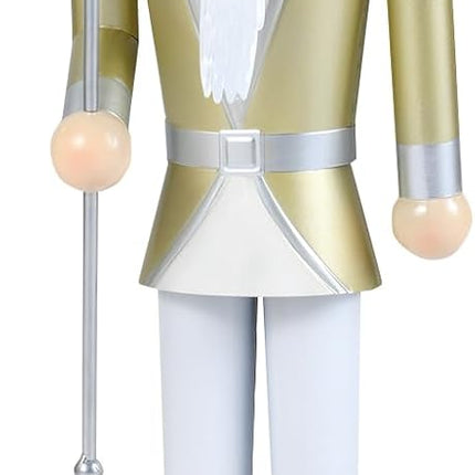 Dreamade 32.5 Inch Christmas Nutcracker with High Hat and Beautiful Scepter
