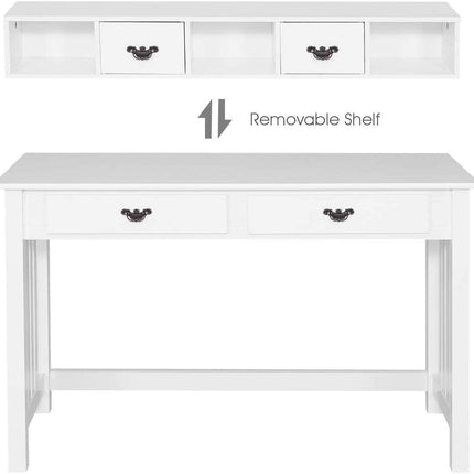 Writing Desk with 4 Drawer Computer Study Table