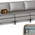 3 Seat with USB Port & Socket / Dark Grey