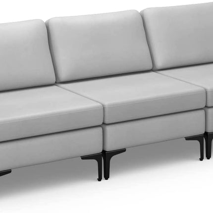 Dreamade 3 Seat Sectional Sofa Couch, 94.5" L Modular Sleeper