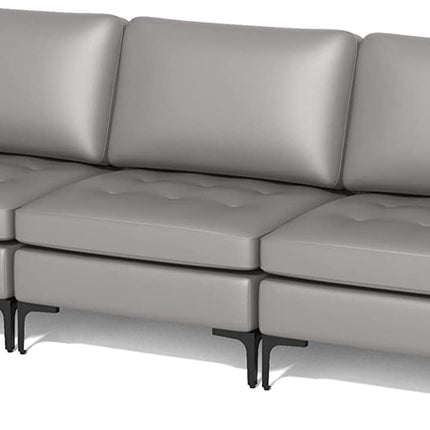 Dreamade 97" Sectional Sofa Couch, 3-Seater Modular Sleeper with USB Ports