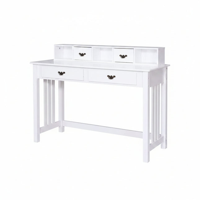 Writing Desk with 4 Drawer Computer Study Table