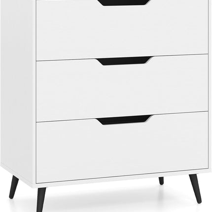 Dreamade 3-Drawer Rustic Farmhouse Wooden Storage Dresser