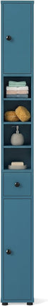 Dreamade Slim Bathroom Storage Cabinet - 71" Tall Narrow Floor Cabinet Cupboard with 2 Doors