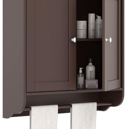 Bathroom Cabinet Wall Mounted - Over The Toilet Medicine Cabinet with Double Doors - Dreamade