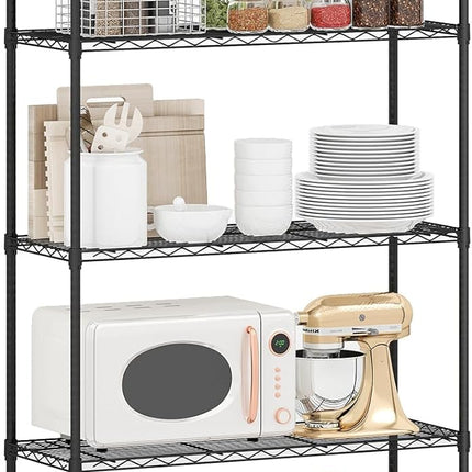 Dreamade 4-Tier/5-Tier Metal Storage Shelving Unit with V-Shaped Wire Rack