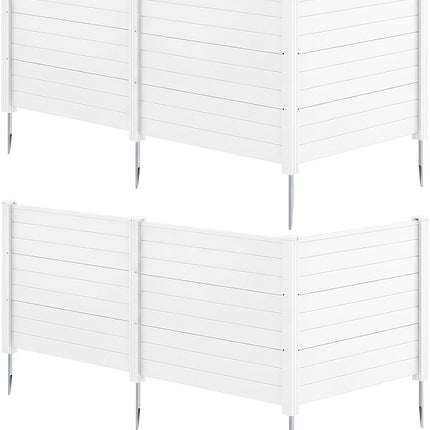 Dreamade No-Dig Air Conditioner Fence with Metal Stakes 48''W x 36''H