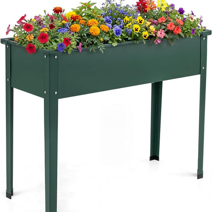 Dreamade Metal Raised Garden Bed with Legs(40”x16”x32”)