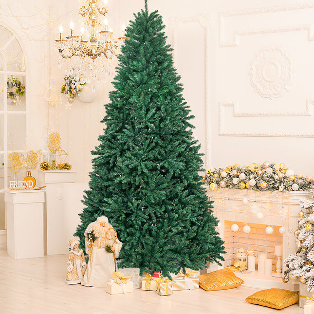 DREAMADE 9 FT Artificial Christmas Tree, Premium Hinged Pine Xmas Tree with 3594 PVC Branch Tips