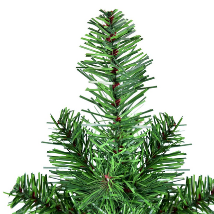 Dreamade Christmas Tree Tabletop Artificial PVC Green Spruce Tree in Burlap Base - DreamadeUS