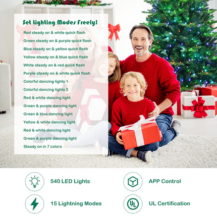 Dreamade Christmas Tree, PVC & PE Branch Tips, Indoor Holiday Festival Decoration for Residential Commercial Use - DreamadeUS