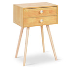 Dreamade Nightstand W/2 Drawers for Bedroom
