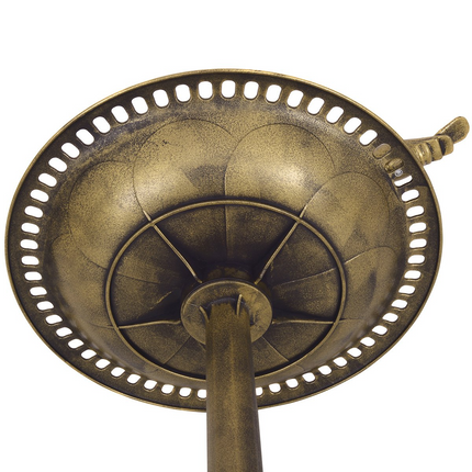 Dreamade 28 Inch Height Pedestal Bird Bath Feeder Freestanding Antique Outdoor Garden Yard Patio Decor