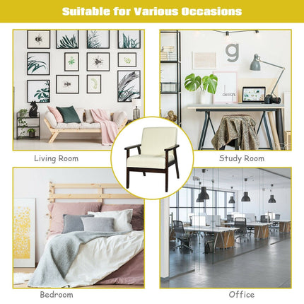 Mid-Century Modern Accent Chair for Living Room - Dreamadeus