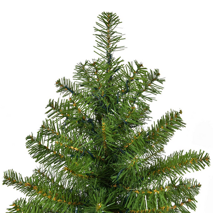 Dreamade Pre-Lit Christmas Tree Artificial PVC Spruce Hinged with 560 LED Lights and Solid Metal Legs - DreamadeUS