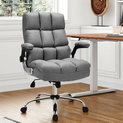 Dreamade Executive Office Chair,Adjustable Tilt Angle and Flip-up