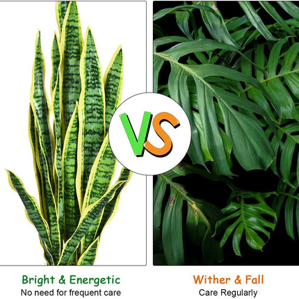Artificial Snake Plant, 36" Fake Sansevieria - DreamadeUS