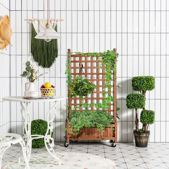 Flower Box for Plant Climbing (25'' x 11'' x 50'')