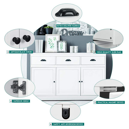 Dreamade Sideboard Buffet Server Storage Cabinet Console Table