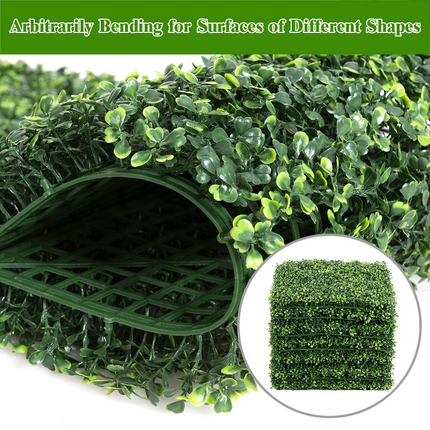 Dreamade 12PCS 20x20inch Artificial Boxwood Panels Garden Privacy Fence Screen