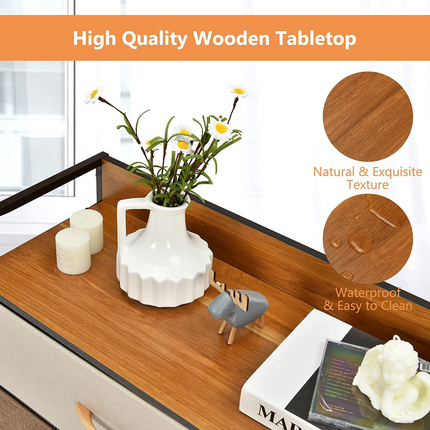 Dreamade 7 Drawer Dresser Storage Tower with Fold-able Fabric Drawers