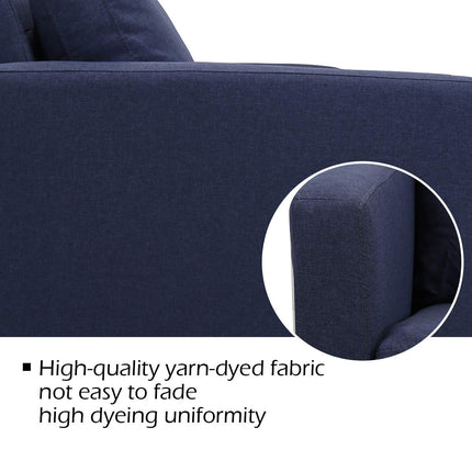 Dreamade Modern Upholstered Accent Sofa, Fabric Futon Sofa Bed
