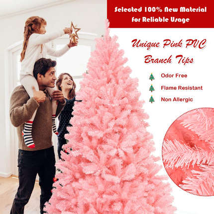 Dreamade Unlit Artificial Christmas Tree, 100% New PVC Material, Xmas Tree for Indoor and Outdoor Decoration - DreamadeUS