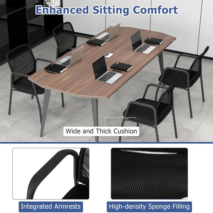 Dreamade Office Guest Chair, Waiting Room Chairs with Mesh Back