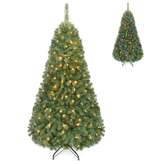 Dreamade 5FT Artificial Christmas Tree | Full Xmas Tree w/600 Branch Tips and 2 Lighting Colors