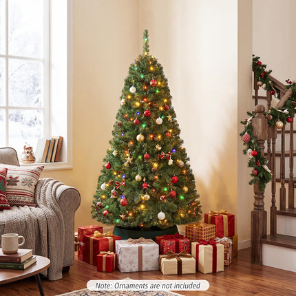 Dreamade 5FT Artificial Christmas Tree | Full Xmas Tree w/600 Branch Tips and 2 Lighting Colors