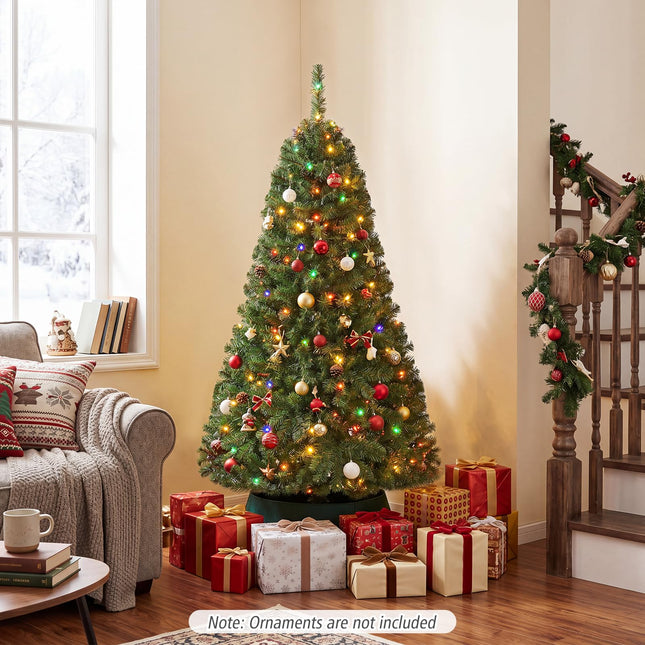 Dreamade 5FT Artificial Christmas Tree | Full Xmas Tree w/600 Branch Tips and 2 Lighting Colors