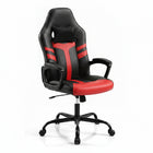 Dreamade Faux Leather Upholstered Office Chair w/Removable Head Pillow