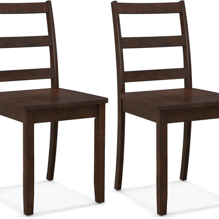 Wood Dining Chairs, Brown- Dreamade