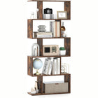 Dreamade 5-Tier Geometric Bookshelf, 62.5