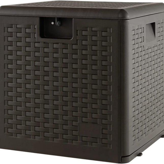 Dreamade Patio Deck Box - Outdoor Storage Bin with Flip Lid, Lock Hole, 31-130 Gallons