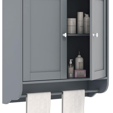 Bathroom Cabinet Wall Mounted - Over The Toilet Medicine Cabinet with Double Doors - Dreamade
