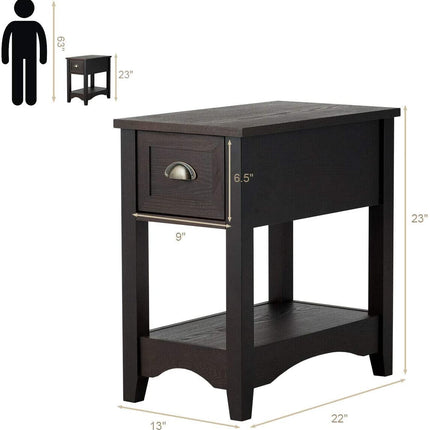 Chair Side End Table with Drawer - Dreamadeus
