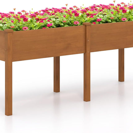 73" L x 23" W x 30" H Raised Garden Bed with Drain Hole