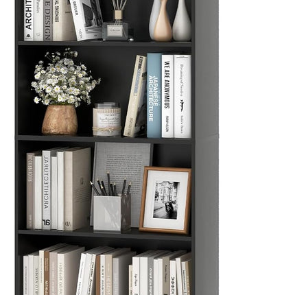 Dreamade 6-Tier Bookcase, 70" Tall Wooden Bookshelf, Freestanding Storage Organizer w/Open Shelves