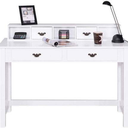 Writing Desk with 4 Drawer Computer Study Table