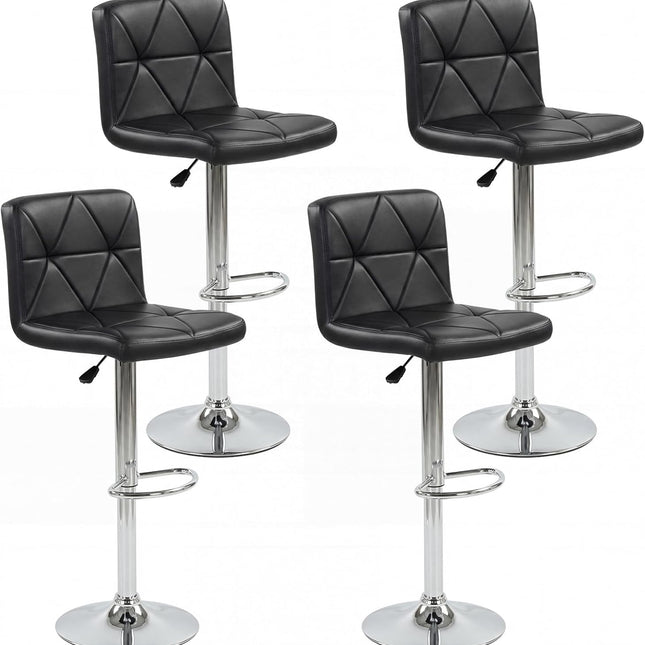 Dreamade Modern Faux Leather Upholstered Counter Height Barstools Set of 2/4
