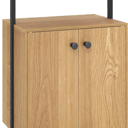 Dreamade 38" Tall Bookshelf with Storage Cabinet (1/2)