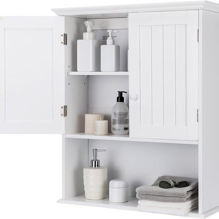 Dreamade Bathroom Wall Mounted Cabinet - Storage Cabinet w/Adjustable Shelf