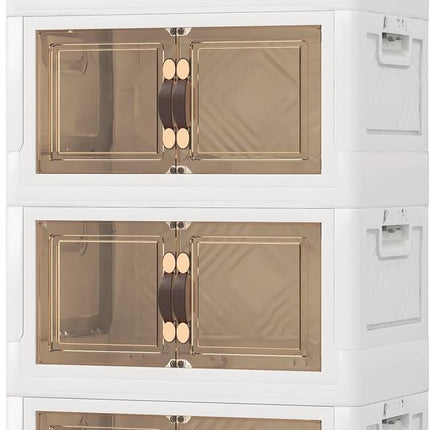 Dreamade 3-Pack Storage Bins with Lids and Wheels, 50 Gal Total Capacity