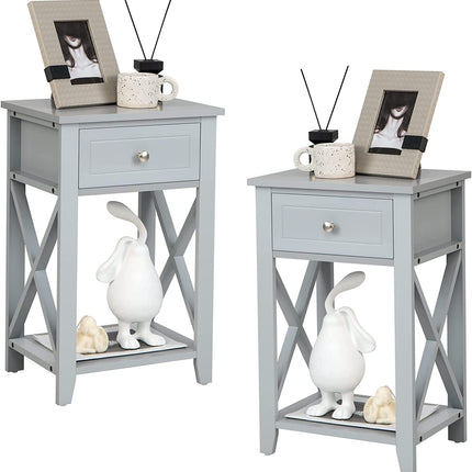 Dreamade Modern X-Design Nightstand