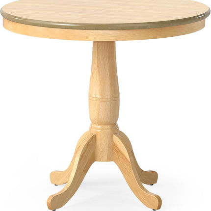Dreamade 32" D X 30" H Round Dining Wooden Kitchen Table